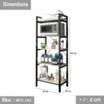 Electrostatic paint metal kitchen storage unit -MTC-143 - Image 3