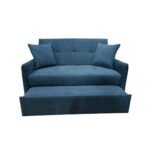 Manx 2-Seater Sofa Bed - Red Beech Wood - HST-085 - Image 4
