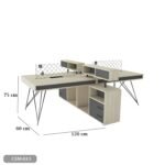 Quad workstation made of Spanish MDF wood - CEM-013 - Image 3