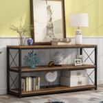 Console Sofa Table with Open Shelf, Industrial TV Stand - Image 6