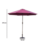 An outdoor umbrella (umbrella) ideal for use in gardens,?balconies - SEA-002 - Image 3