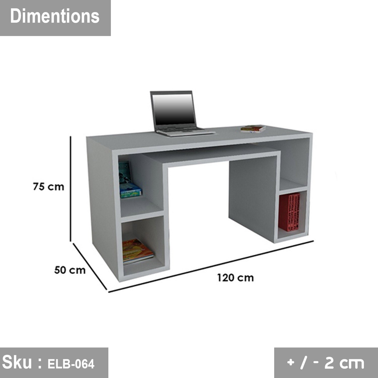 3_9cf00af2-71b8-47e0-ab07-a98decdc8ff7.jpg Riker desk 120 * 75 MDF wood with 18 mm melamine front - Image 1
