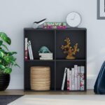 Black MDF bookcase - 65x65x29 cm - OSM-550 - Image 3