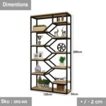 Steel and wood wall display unit - SRS-008 - Image 3