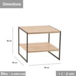 High quality MDF wood side table - O-SRH-048 - Image 3