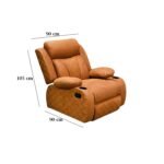 Lazy Boy red beech wood and imported suede leather - GAL-011 - Image 3