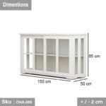 Beech wood buffet and counter - OHA-088 - Image 3