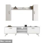 TV table with additional units made of high-quality MDF wood - HFS-008 - Image 3