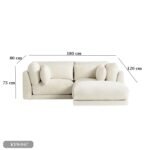 Beech wood corner with linen or velvet fabric - KYN-047 - Image 3