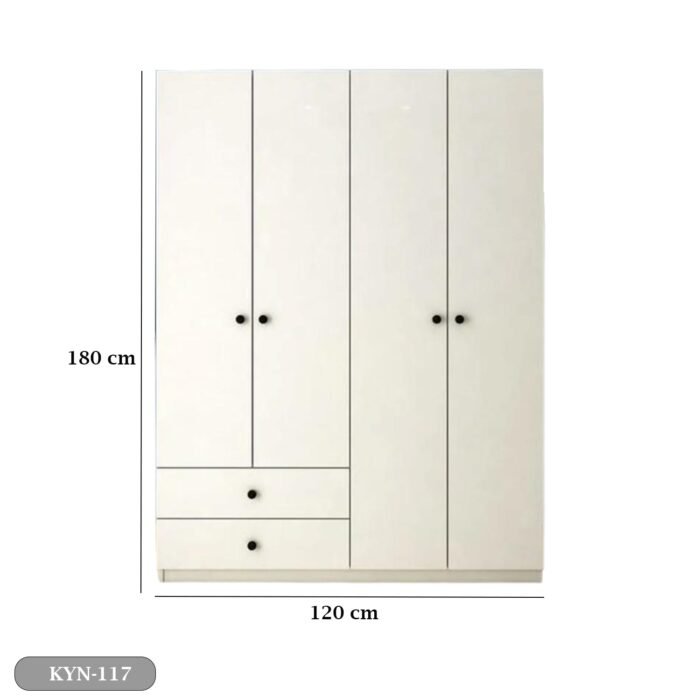 MDF wood wardrobe with HPL layer - KYN-117 - Image 3