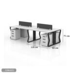 Spanish MDF wood workstation - CEM-025 - Image 3