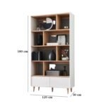High quality MDF wood bookcase - OSM-465 - Image 3