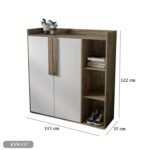 MDF wooden cabinet with melamine layer - KYN-137 - Image 3