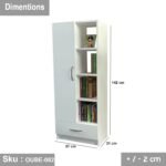 High quality MDF wood bookcase - OUBE-082 - Image 3