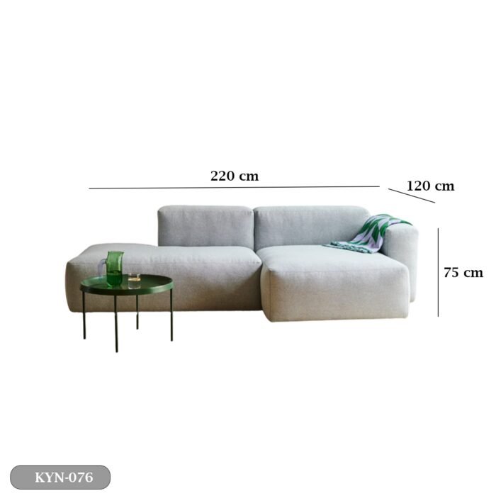 Beech wood corner with linen or velvet fabric - KYN-076 - Image 3