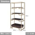 MDF and steel shelving unit - OUBE-100 - Image 3