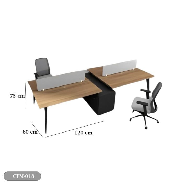 Spanish MDF wood workstation - CEM-018 - Image 3