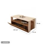 Spanish MDF wood coffee table - MAD-087 - Image 3