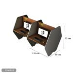 Quad workstation made of Spanish MDF wood - CEM-010 - Image 3