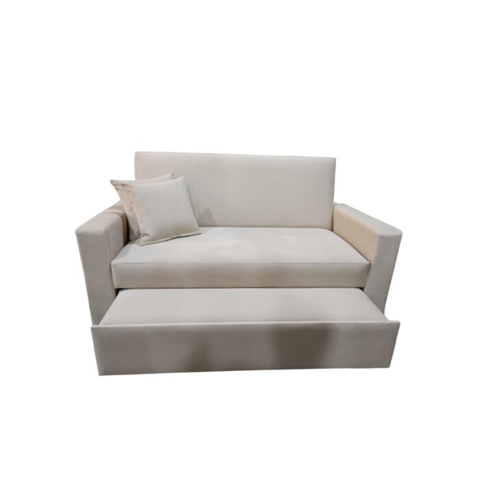 Manx 2-Seater Sofa Bed - Red Beech Wood - HST-073 - Image 4