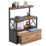 File Cabinet, Lateral Printer Stand with Drawer & Shelves - Image 11