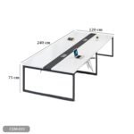 Meeting tab- 240x120 - Spanish MDF wood with metal chassis - CEM-031 - Image 3