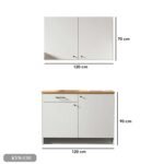 Complete kitchen with wood countertops with MDF layer - KYN-150 - Image 3