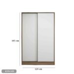 MDF wood wardrobe with HPL layer - KYN-109 - Image 3