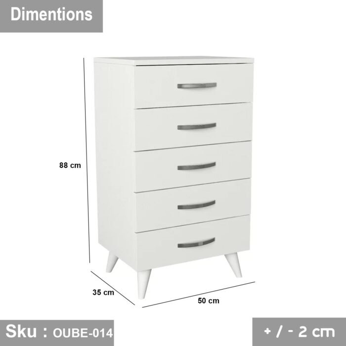 High quality MDF wood nightstand - OUBE-014 - Image 3