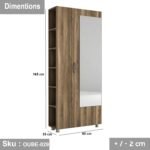 High quality MDF wood wardrobe - OUBE-029 - Image 3