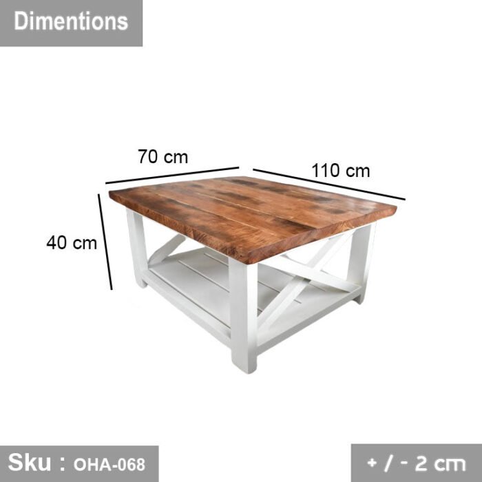 Swedish Wood Coffee Table - OHA-068 - Image 2