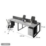 Spanish MDF wood workstation - CEM-014 - Image 3