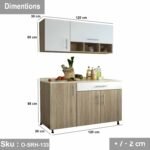 Two piece kitchen made of high quality MDF wood - O-SRH-133 - Image 3