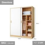 High quality MDF wood wardrobe - OAL-068 - Image 3