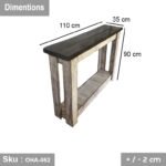 Swedish Wood Console - OHA-062 - Image 3