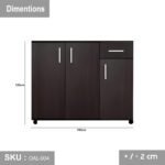 High quality MDF wooden shoe cabinet - OAL-004 - Image 3