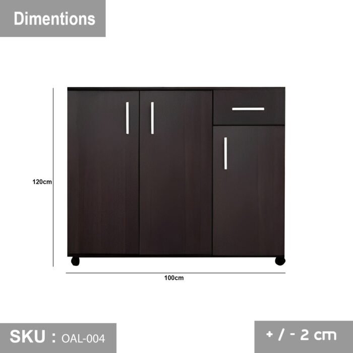 High quality MDF wooden shoe cabinet - OAL-004 - Image 3