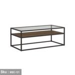 Alison coffee table 100 * 50 MDF wood - Image 3