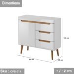 Treated Spanish MDF wood cabinet - OFS-016 - Image 3