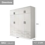 High quality MDF wood wardrobe - OAL-073 - Image 3