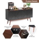 Sideboard Buffet, 55? Kitchen Buffet Cabinet Coffee Bar Table - Image 7