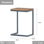 High quality MDF wood side table - O-SRH-050 - Image 3