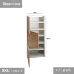 High quality MDF wooden shoe cabinet - OAL-011 - Image 3