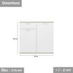 High-quality MDF wooden shoe rack - OTR-036 - Image 3