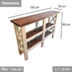 Swedish wood console - OHA-063 - Image 3