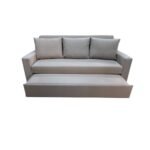 Manx 3-seater sofa bed with swivel back - red beech wood - HST-023 - Image 4
