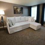 Manx sofa, 3 seater, bed and storage compartment - red beech wood - HST-030