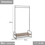 Clothes rack 95x40cm - OVCH-138 - Image 3