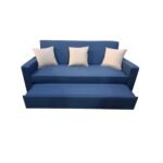 Manx 3-seater sofa bed with swivel back - red beech wood - HST-020 - Image 5