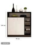 High quality MDF wooden shoe cabinet - KYN-140 - Image 3